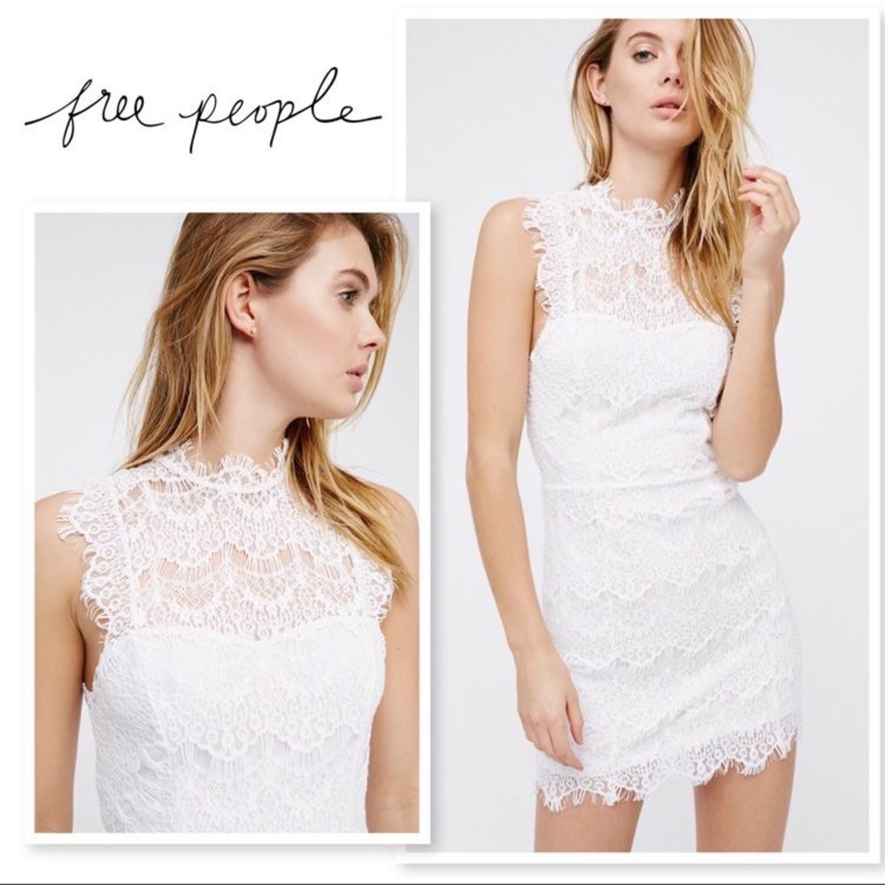 Free People Intimates Lace Bodycon Slip